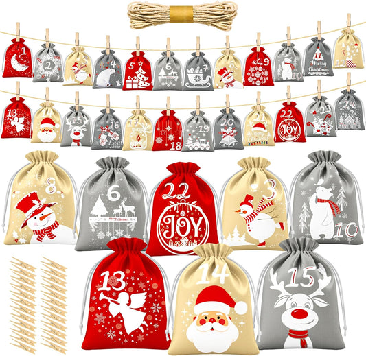 🎁 Adventskalender Säckchen (24er Set) (100% off)