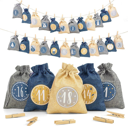 🎁 Adventskalender Säckchen (24er Set) (100% off)